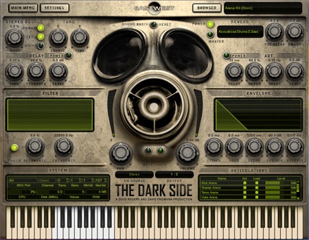 east west virtual instrument "the dark side" interface