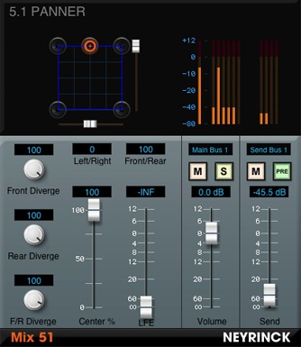 surround mixing in protools - Neyrinck Mix 51 plugin